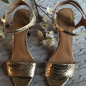 Calvin Klein gold heels!
